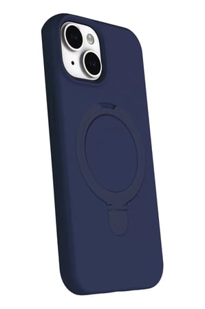 Newface Apple iPhone 15 Regal Magsafe Standlı Kapak - Lacivert