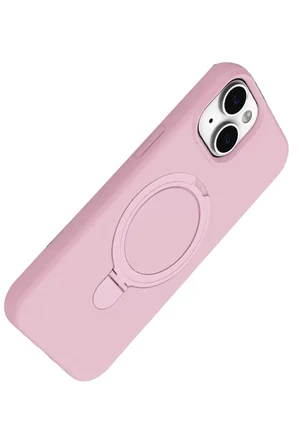 Newface Apple iPhone 14 Regal Magsafe Standlı Kapak - Açık Pembe