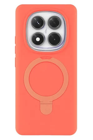 Newface Xiaomi Redmi Note 14 Pro 4G Regal Magsafe Standlı Kapak - Turuncu