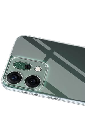 Newface Oppo Reno 14 Kılıf Lüx Şeffaf Silikon - Şeffaf