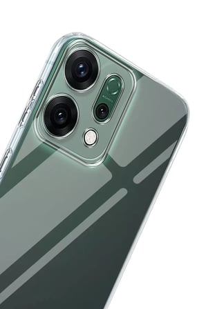 Newface Oppo Reno 14 Kılıf Lüx Şeffaf Silikon - Şeffaf