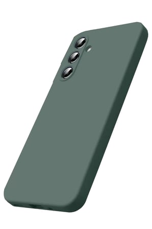 Newface Samsung Galaxy S25 FE Nano içi Kadife Silikon - Koyu Yeşil