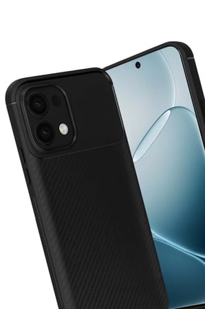 Newface Oppo A6 Pro 4G Auto Focus Karbon Kapak - Siyah