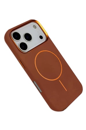 Joko Apple iPhone 17 Pro Luno Deri Magsafe Kapak - Kahverengi