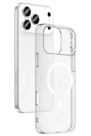 Newface Apple iPhone 17 Pro Combo Sert Şeffaf Magsafe Kapak - Şeffaf