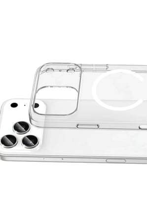 Newface Apple iPhone 17 Pro Combo Sert Şeffaf Magsafe Kapak - Şeffaf
