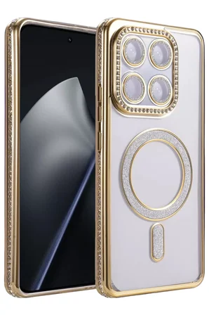 Newface Xiaomi Mi 15T Pro Joke Simli Magneticsafe Kılıf - Gold