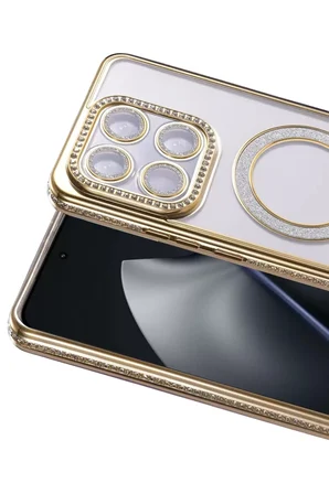 Newface Xiaomi Mi 15T Pro Joke Simli Magneticsafe Kılıf - Gold