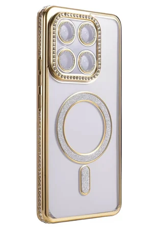Newface Xiaomi Mi 15T Pro Joke Simli Magneticsafe Kılıf - Gold