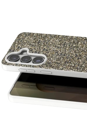Onegif Samsung Galaxy S26 Plus Bright Simli Kapak - Gold