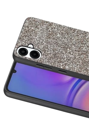Onegif Samsung Galaxy A07 4G Bright Simli Kapak - Gümüş