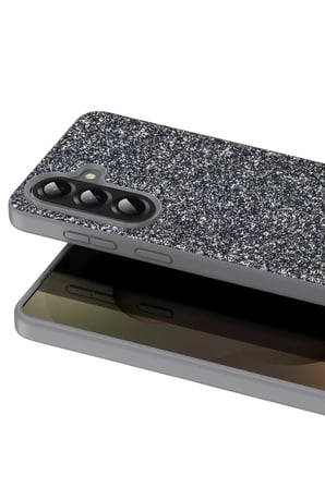 Onegif Samsung Galaxy A17 5G Bright Simli Kapak - Gümüş