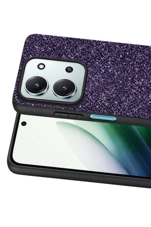 Onegif Xiaomi Redmi 15C 4G Bright Simli Kapak - Derin Mor