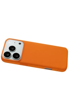 Newface Apple iPhone 17 Pro Nano içi Kadife Silikon - Turuncu