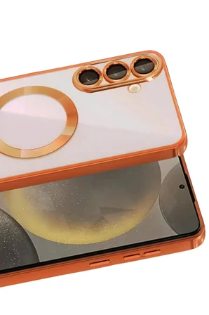 Newface Samsung Galaxy A57 5G Kross Magneticsafe Kapak - Turuncu