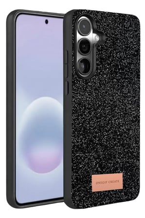 Onegif Samsung Galaxy A57 5G Bright Simli Kapak - Siyah