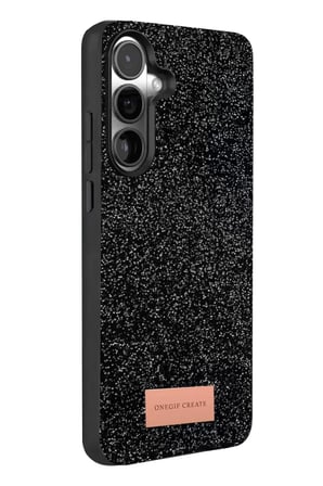 Onegif Samsung Galaxy A57 5G Bright Simli Kapak - Siyah