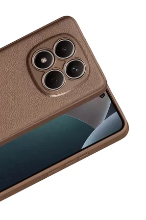 Newface Xiaomi Redmi Note 15 Pro 5G Thermax Silikon Kılıf - Kahverengi
