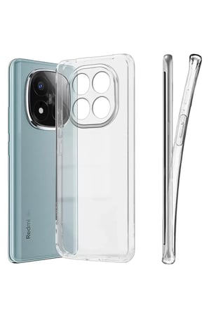 Newface Xiaomi Redmi Note 15 4G Lüx Şeffaf Silikon - Şeffaf