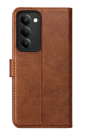 Newface Xiaomi Redmi 15 5G Trend S Plus Kapaklı Kılıf - Taba