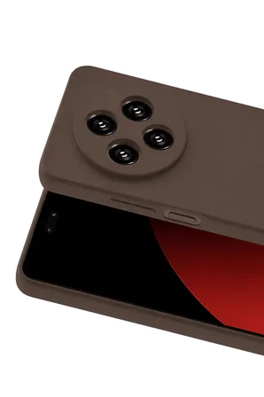 Newface Xiaomi Redmi 14C Kılıf First Silikon - Kahverengi