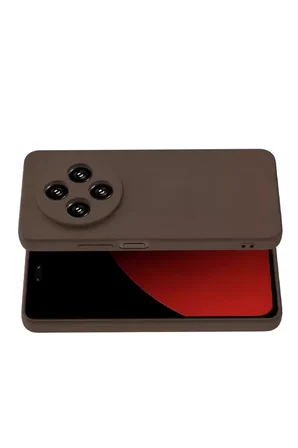 Newface Xiaomi Redmi 14C Kılıf First Silikon - Kahverengi