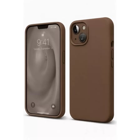 Newface Apple iPhone 14 Kılıf First Silikon - Kahverengi