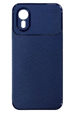 Newface Samsung Galaxy XCover 7 Kılıf Auto Focus Karbon Kapak - Lacivert