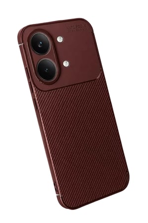 Newface Xiaomi Poco X8 Pro Max Auto Focus Karbon Kapak - Bordo
