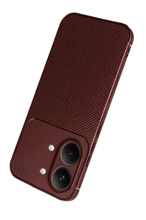 Newface Xiaomi Poco X8 Pro Max Auto Focus Karbon Kapak - Bordo
