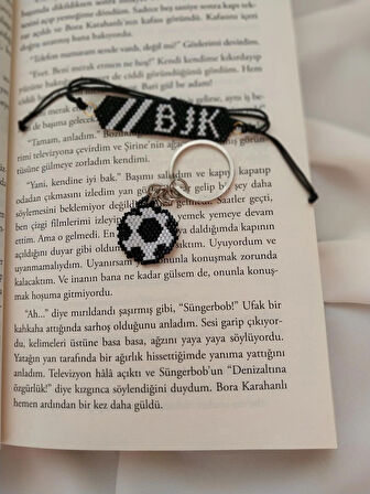 El Yapımı Miyuki Beşiktaş Bileklik Ve Anahtarlık