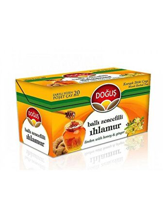 Doğuş - Ihlamur ( Ballı Zencefilli ) 20'li Süzen Poşet Çay