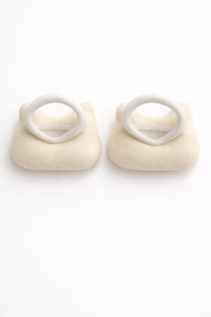 Kız Bebek Kedi Figürlü Saç Lastiği Peluş Yumuşak Toka 2’li Set