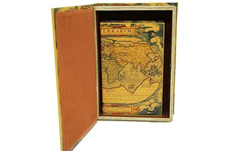 Kutu Kitap Harita 'li Set Dekoratif Hediyelik