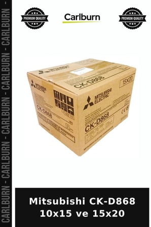 Özel Seri Mitsubishi CK-D868 10x15 ve 15x20 Fotoğraf Rulosu Baskı Sarfı Stüdyo Kâğıdı