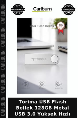 Özel Üretim Torima USB Flash Bellek 128GB Metal USB 3.0 Yüksek Hızlı Sunum Taşınabilir Çalışma