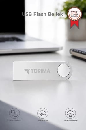 Özel Üretim Torima USB Flash Bellek 128GB Metal USB 3.0 Yüksek Hızlı Sunum Taşınabilir Çalışma