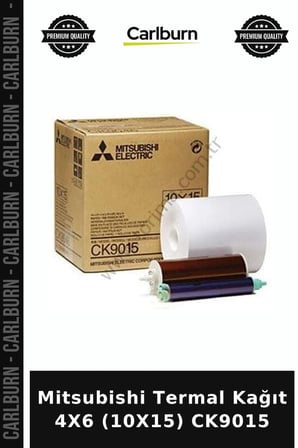 Premium Mitsubishi Termal Kağıt 4X6 (10X15) CK9015 Stok Kağıdı Cihaz Malzemesi Fotoğraf Rulosu