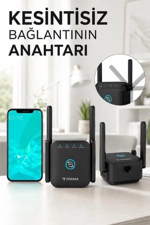 Premium Wifi Sinyal Güçlendirici Yakınlaştırıcı Pro Router AC24 Siyah Erişim Kablosuz