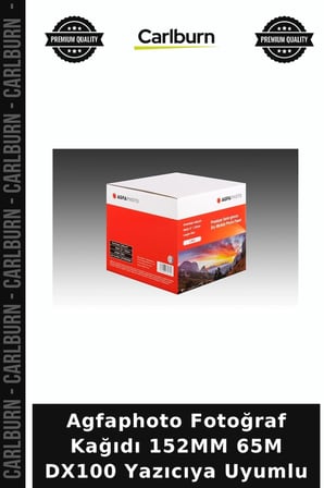 Özel Seri Agfaphoto Fotoğraf Kağıdı 152MM 65M DX100 Yazıcıya Uyumlu Yazıcı Malzemesi Kırtasiye Ürünü