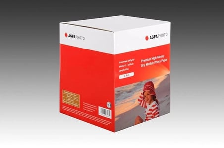 Premium Agfaphoto Fotoğraf Kağıdı 203MM 65M DX100 Parlak Yüzey Baskı Rulosu Kağıt Çeşit