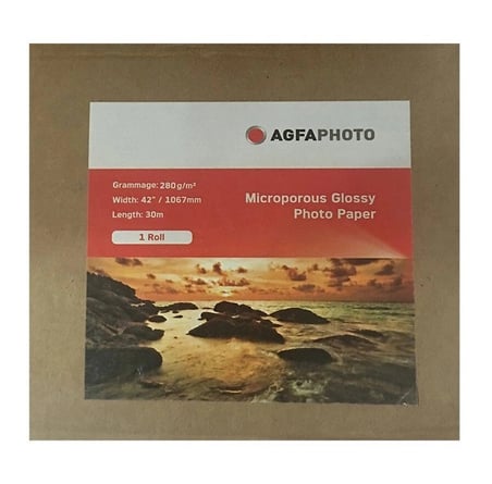 Agfaphoto 106.2x30m Fotoğraf Kağıdı 280gr Parlak Poster Malzemesi Fotoğrafçılık Foto Kağıt