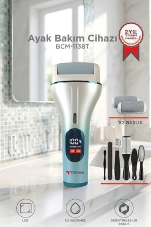 Premium Torima Ayak Bakım Törpüsü BCM 1138T Beyaz Ürün Alet Salon