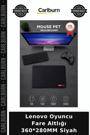 Özel Seri Lenovo Oyuncu Fare Altlığı 360*280MM Siyah Oyun Alanı Pc Aksesuarı