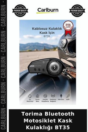 Premium Torima Bluetooth Motosiklet Kask Kulaklığı BT35 Şehir İçi Uzun Yol Sürüş