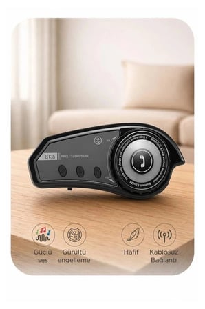 Premium Torima Bluetooth Motosiklet Kask Kulaklığı BT35 Şehir İçi Uzun Yol Sürüş