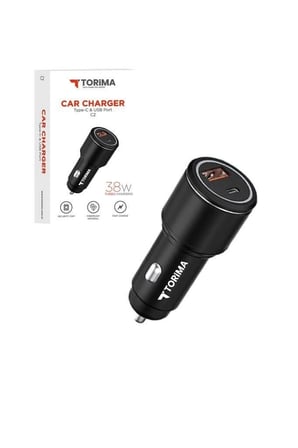 Premium Torima C2 Siyah Çakmaklık Şarj Aleti Soketi Mobil Seyahat Telefon