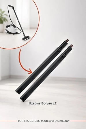 Premium Torima Buharlı Temizleyici Uzatma Borusu CB08C Ek Parça Buhar Elemanı Makine Gereci