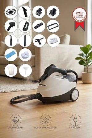 Premium Torima Buharlı Temizleyici Halı Koltuk CB08C Yardımcı Ev Tipi