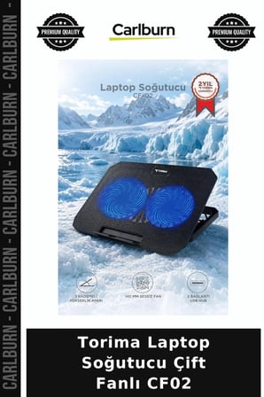 Özel Üretim Torima Laptop Soğutucu Çift Fanlı CF02 Donanım Destek Sistem